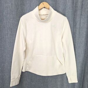 The North Face City Standard Double Knit Funnel Jersey Sweater Women's L Cream
